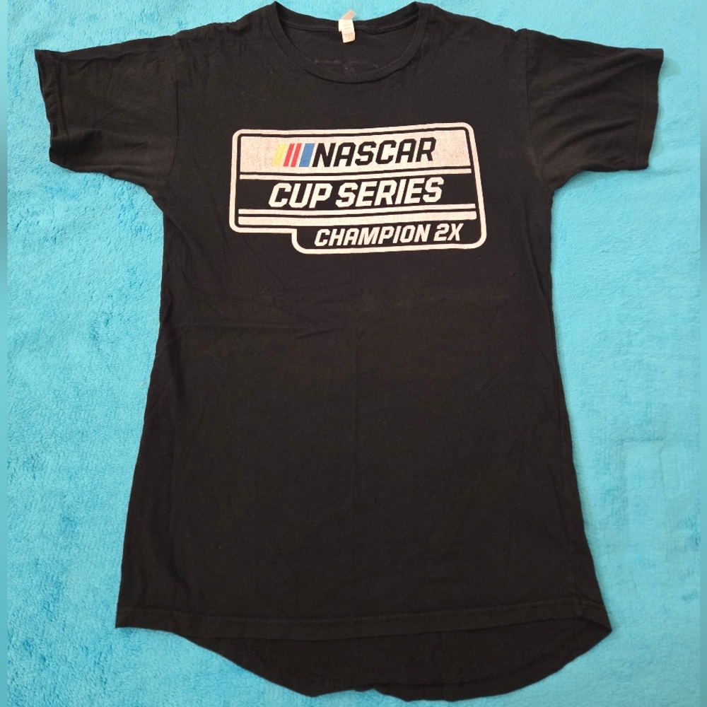 Nascar Double Sided Champion Cup Series Black T-shirt